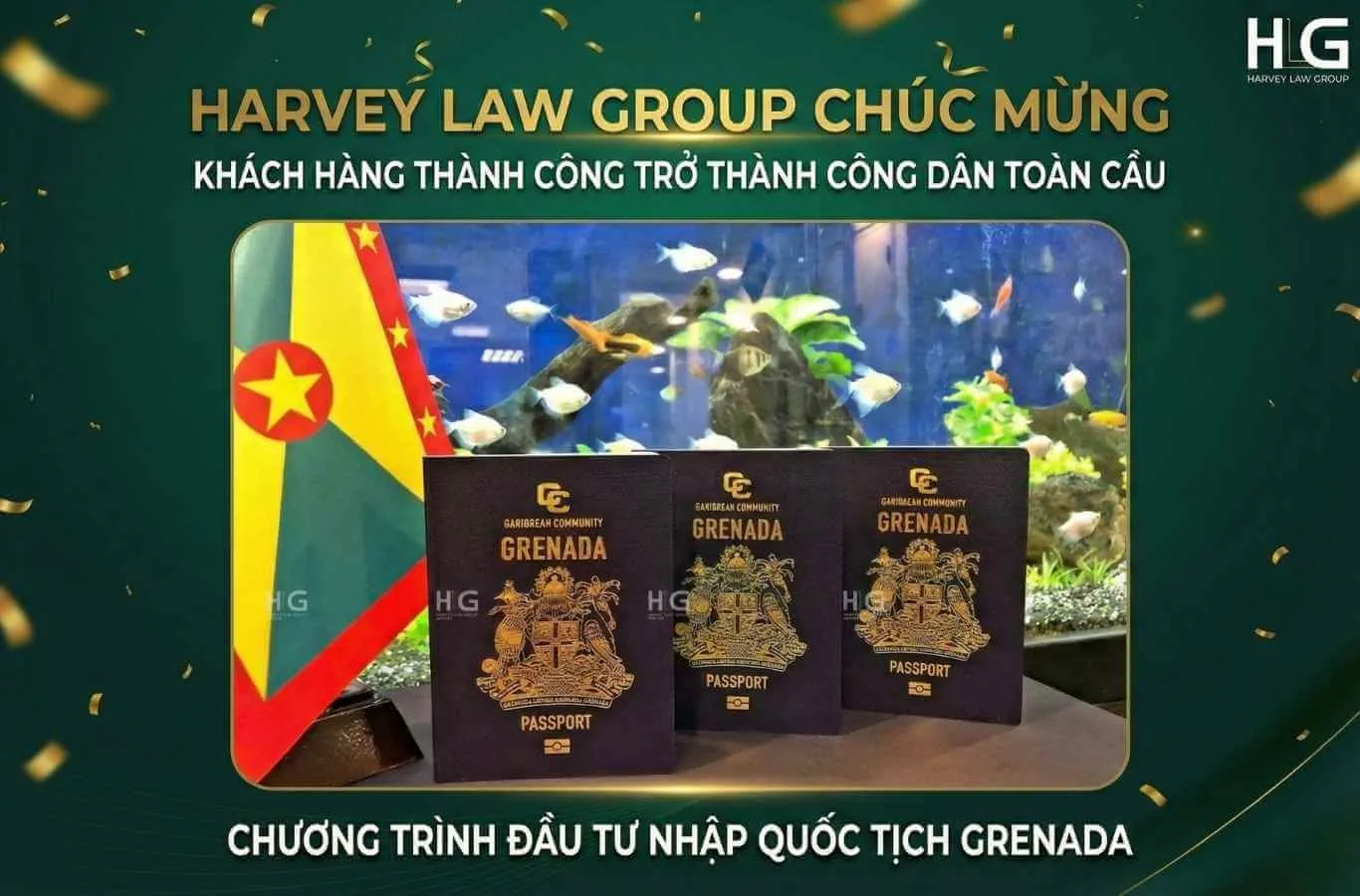 HARVEY LAW GROUP TIẾP TỤC CHÚC MỪNG KHÁCH HÀNG THÀNH CÔNG TRỞ THÀNH CÔNG DÂN TOÀN CẦU