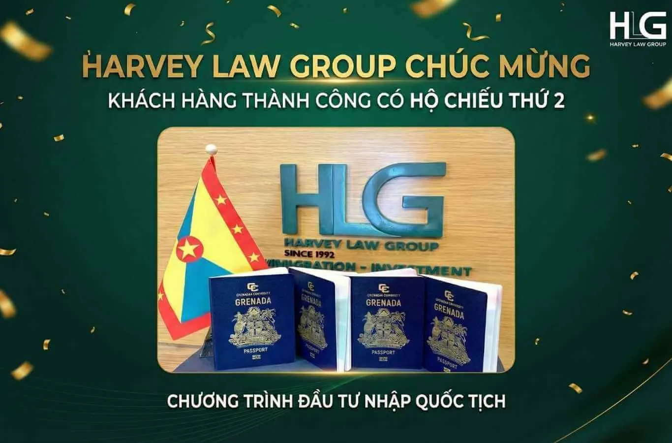 HLG CHÚC MỪNG KHÁCH HÀNG THÀNH CÔNG CÓ HỘ CHIẾU THỨ 2