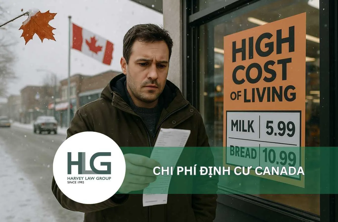 Chi phí sống ở Canada khá cao