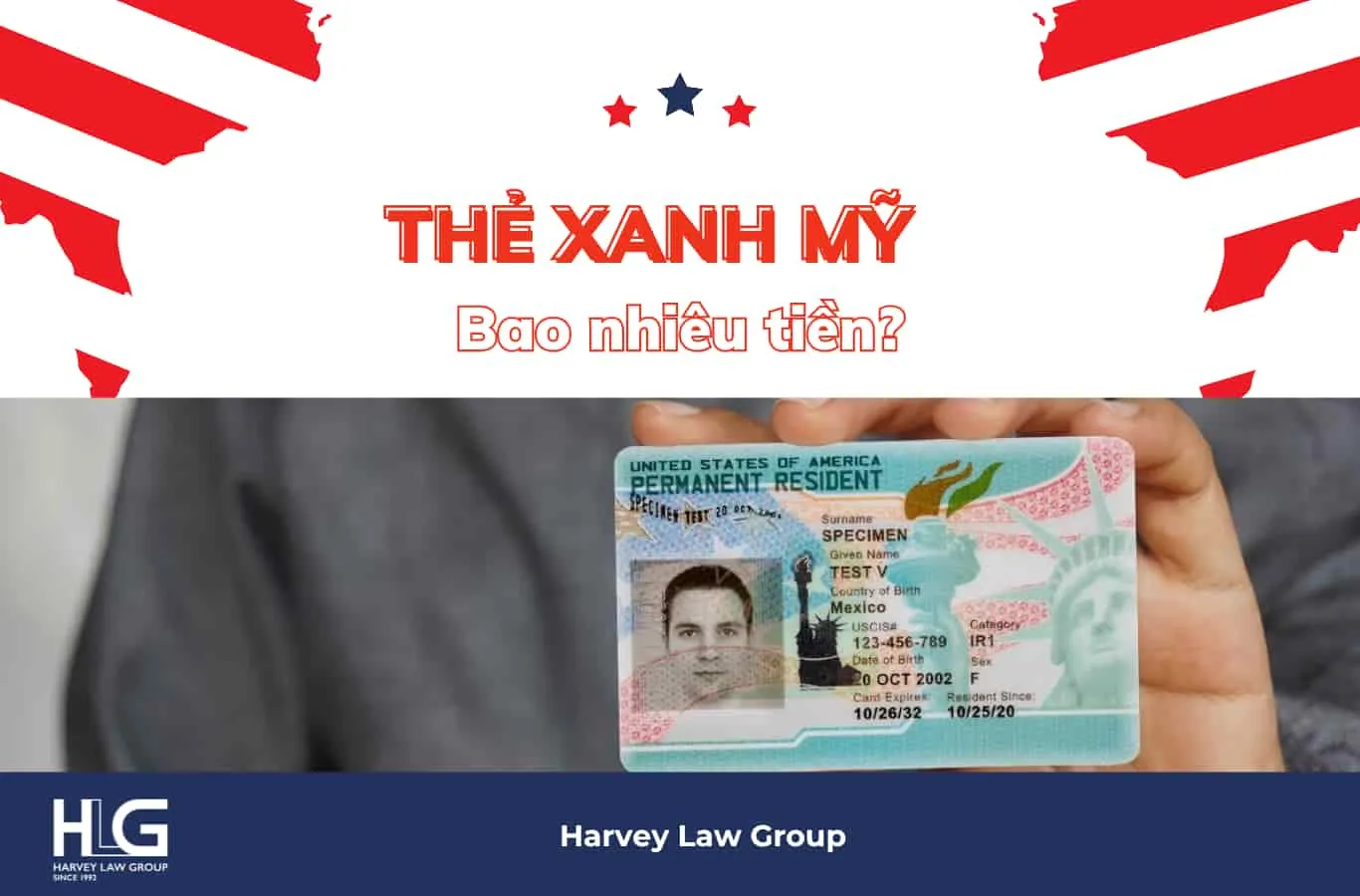 Thẻ xanh Mỹ bao nhiêu tiền, cập nhật bảng chi phí 2026