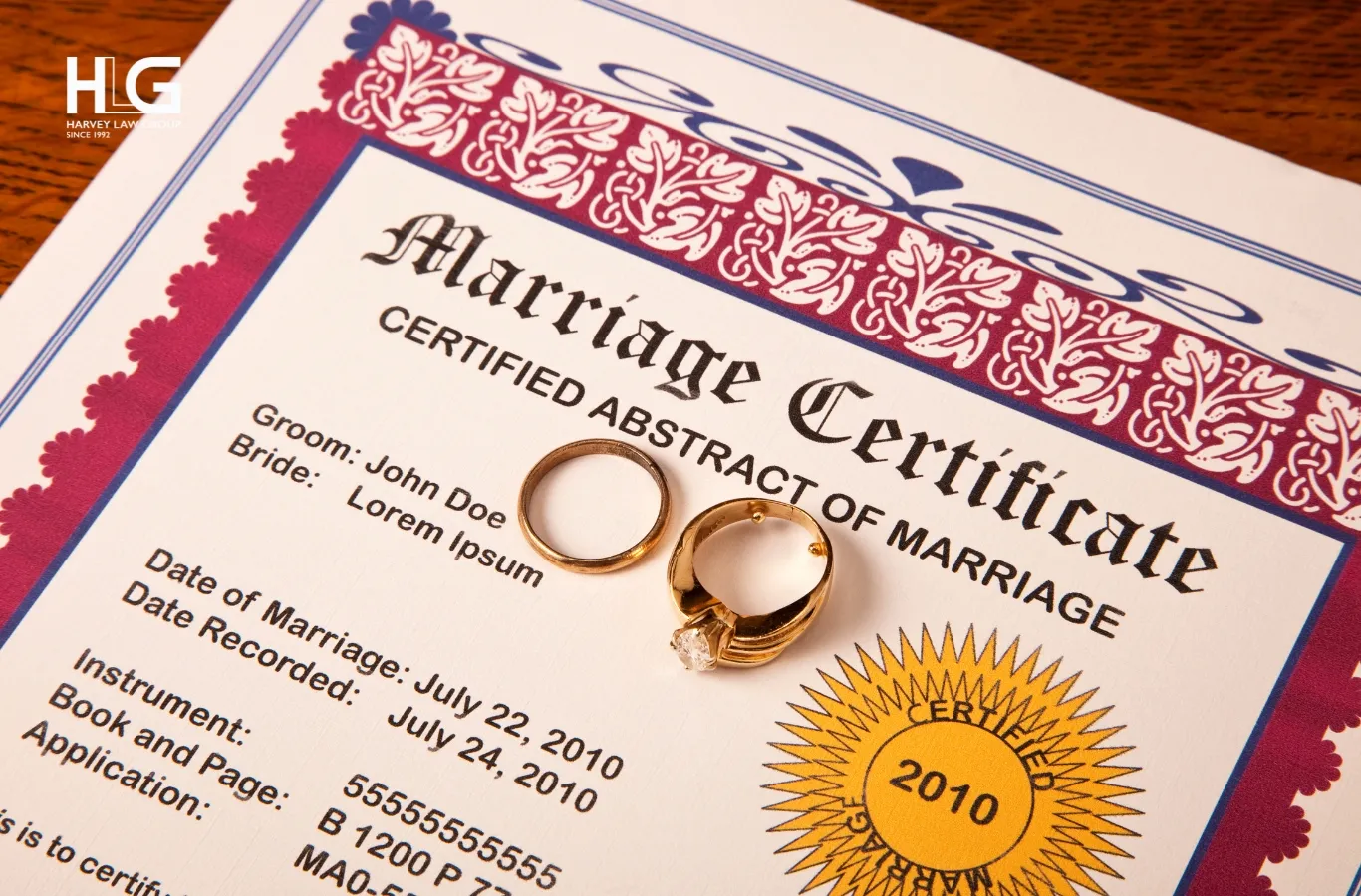 Giấy chứng nhận kết hôn cần thiết để bảo lãnh vợ/chồng định cư Mỹ