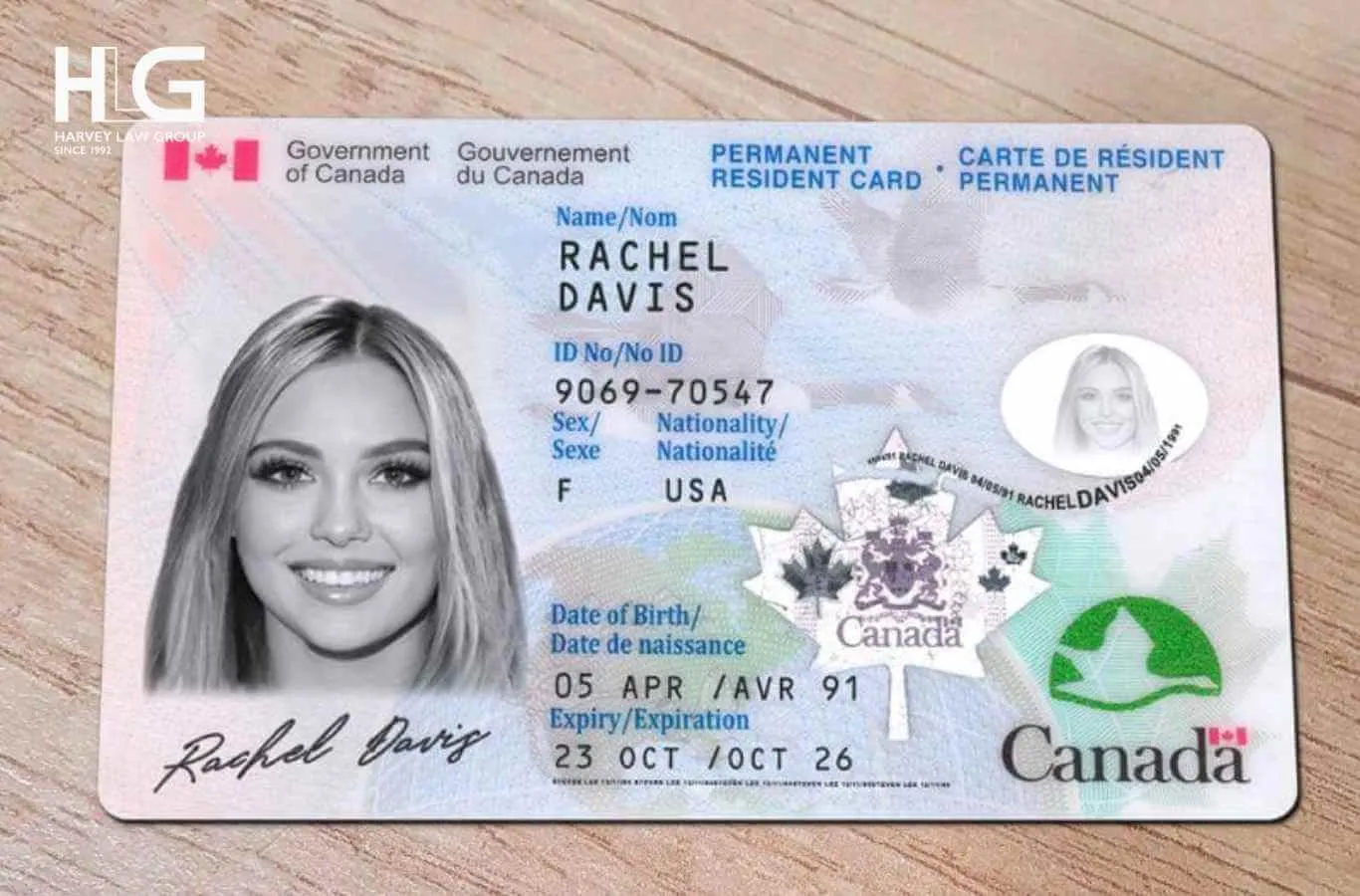 Thẻ thường trú nhân được nộp kèm khi xin số SIN